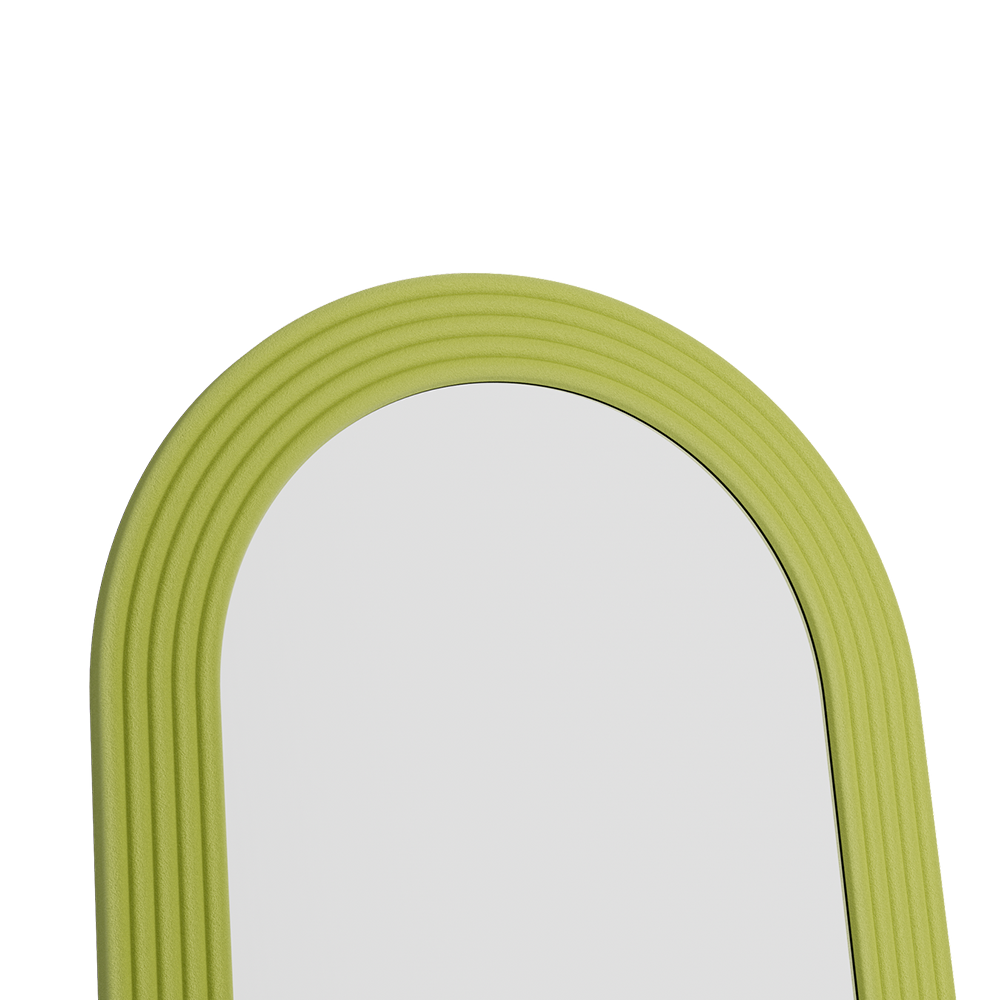 Roman Fluted Column Arched Floor Mirror