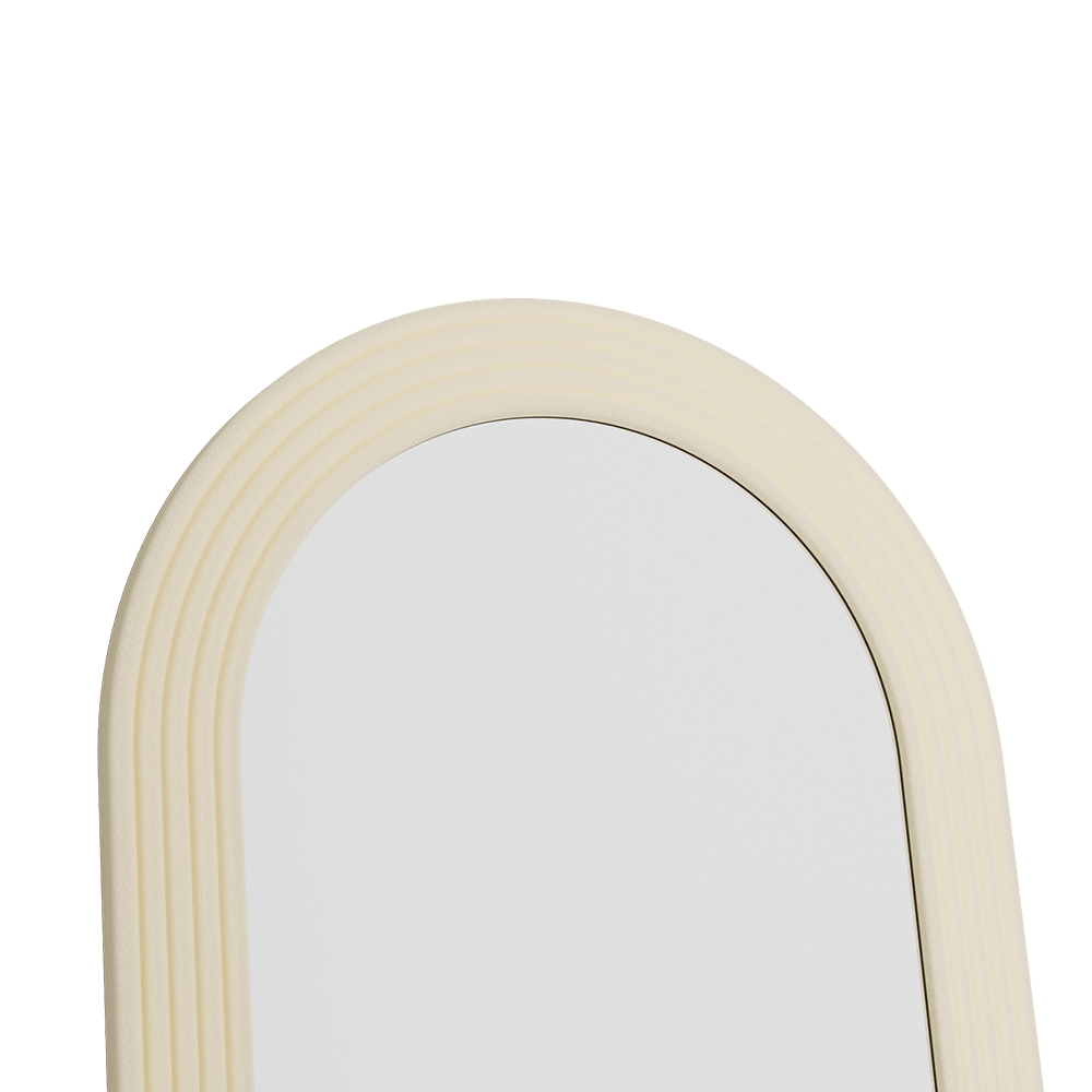 Roman Fluted Column Arched Floor Mirror