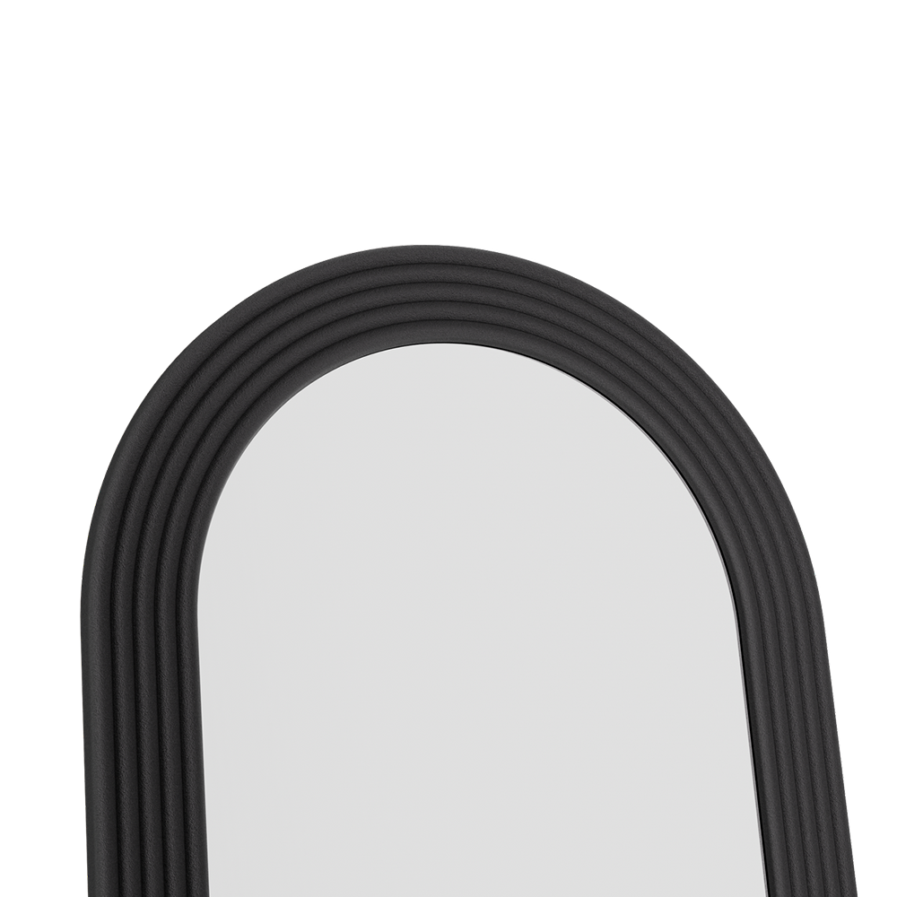 Roman Fluted Column Arched Floor Mirror