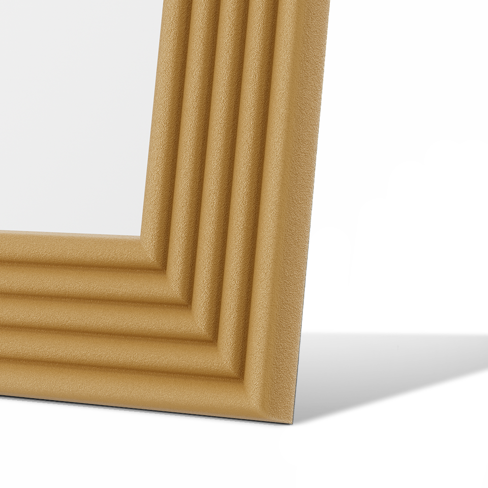 Roman Fluted Column Arched Floor Mirror
