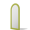 Roman Fluted Column Arched Floor Mirror - Antok Signature