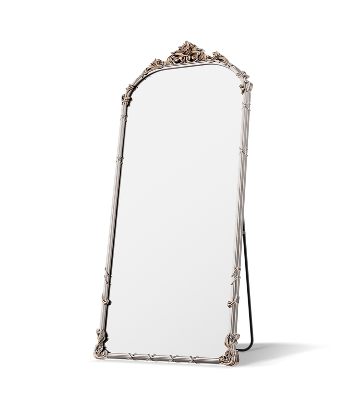 Serafina Filigree Arched Floor Mirror