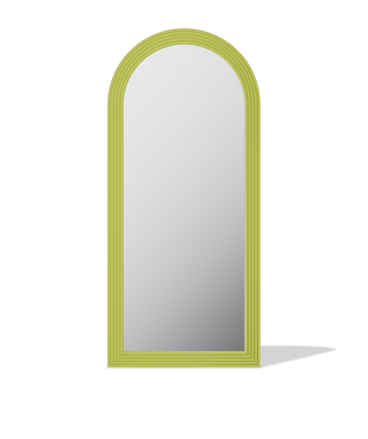 Roman Fluted Column Arched Floor Mirror - Antok Signature