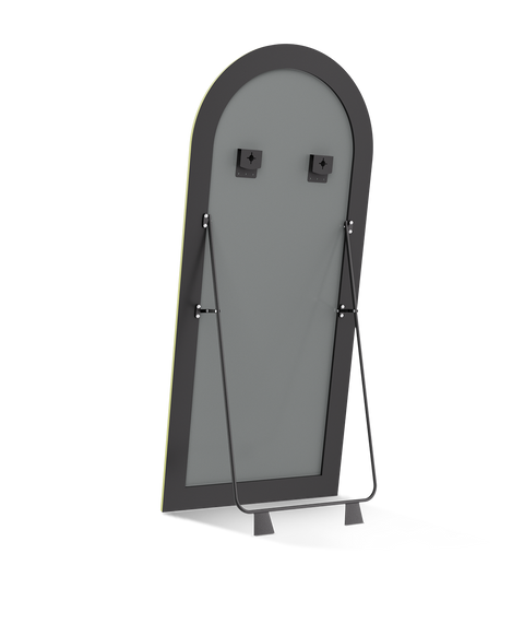 Roman Fluted Column Arched Floor Mirror - Antok Signature