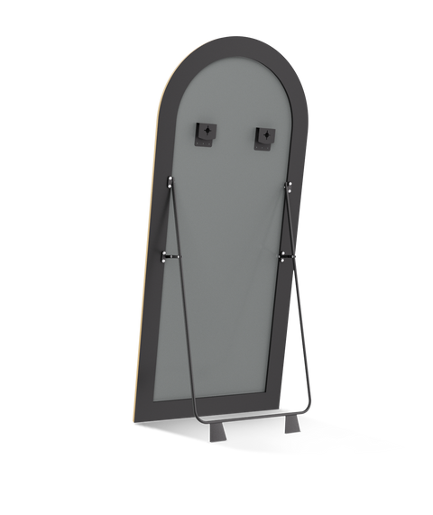 Roman Fluted Column Arched Floor Mirror - Antok Signature