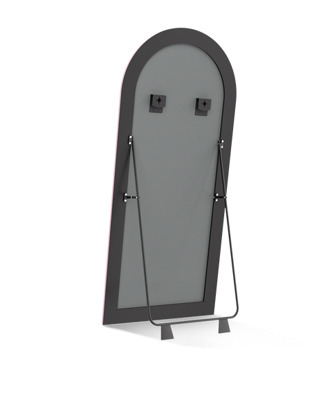 Roman Fluted Column Arched Floor Mirror - Antok Signature