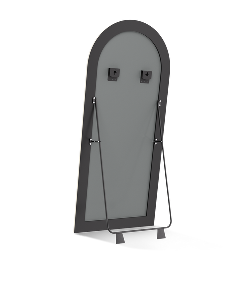 Roman Fluted Column Arched Floor Mirror - Antok Signature