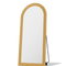 Roman Fluted Column Arched Floor Mirror - Antok Signature