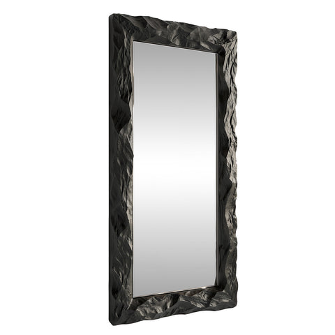 Obsidian Sculptural Frame Mirror