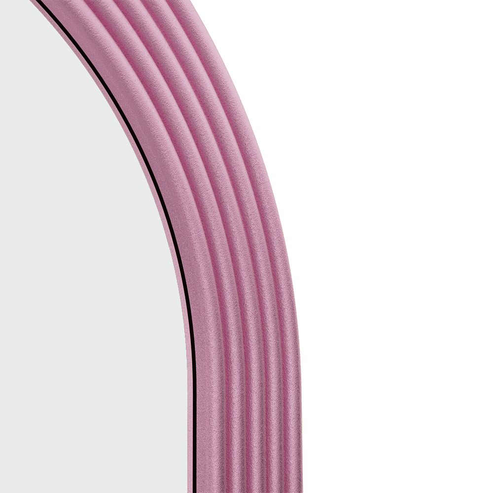 Roman Fluted Column Arched Floor Mirror