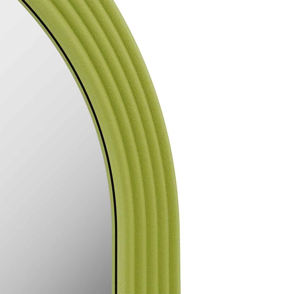 Roman Fluted Column Arched Floor Mirror