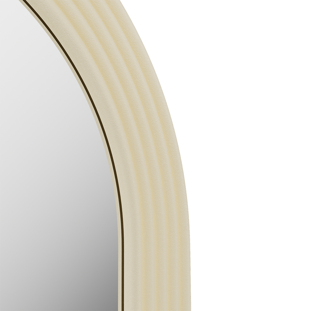 Roman Fluted Column Arched Floor Mirror